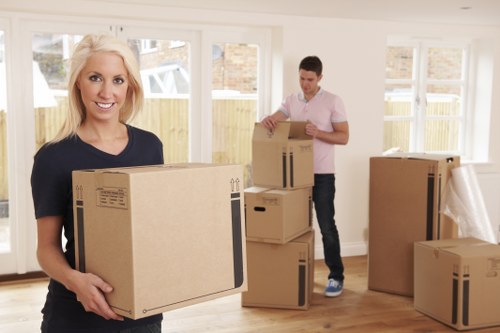 Removal van serving a Westkensington flat move