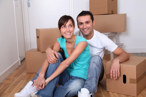 Westkensington Removals team maintaining a safe and organised work area
