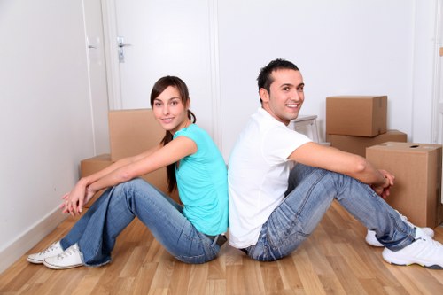 House movers preparing a local move in Westkensington
