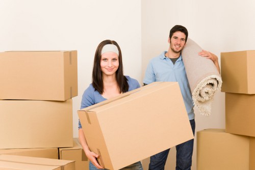 Removal team loading household items for a West Kensington relocation