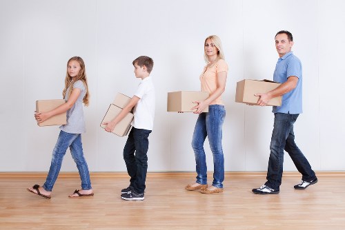 Moving service in a residential street near Westkensington